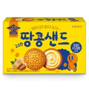 [크라운제과] 국희고소한땅콩샌드_279G(6입)